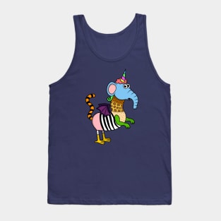 Hybrid Mutant Animal looks at you Tank Top